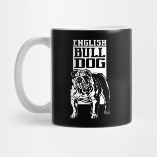 Funny Proud English Bulldog dog portrait gift Mug